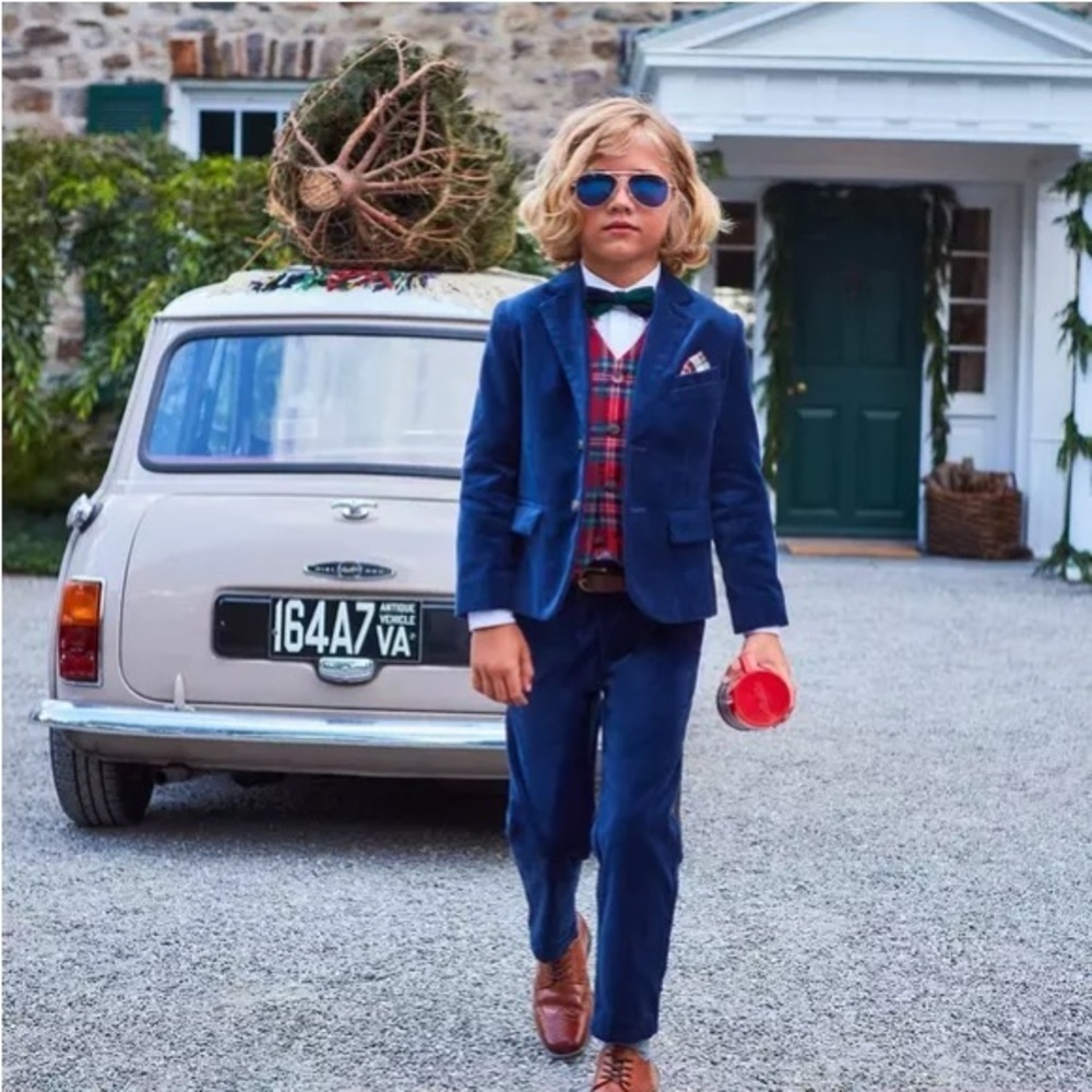 Janie and Jack The Velvet Party Blazer and Trousers